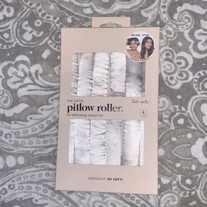 Satin hair rollers for heartless curls